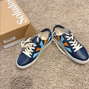 Soludos Rainbow Wave Sneakers, New, Sz 8.5